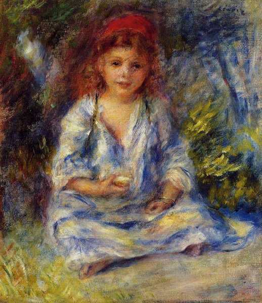 The Little Algerian Girl by Pierre-Auguste Renoir - Hand-Painted Oil Painting Reproduction