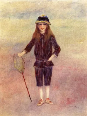 The Little Fishergirl by Pierre-Auguste Renoir - Oil Painting Reproduction