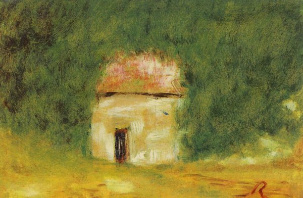 Main Product Photo of The Little House Painting by Pierre-Auguste Renoir