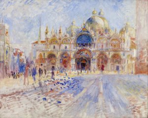 The Piazza San Marco, Venice by Pierre-Auguste Renoir Oil Painting