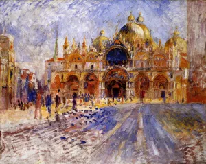 The Piazza San Marco, Venice by Pierre-Auguste Renoir Oil Painting