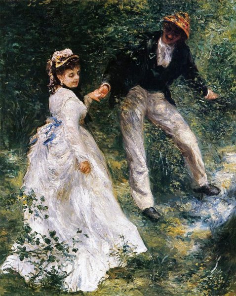 Main Product Photo of The Promenade Painting by Pierre-Auguste Renoir