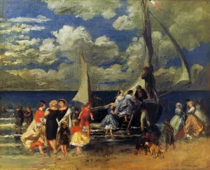 The Return of the Boating Party by Pierre-Auguste Renoir Oil Painting