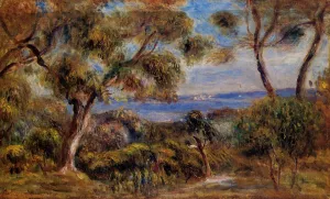 The Sea at Cagnes by Pierre-Auguste Renoir - Oil Painting Reproduction