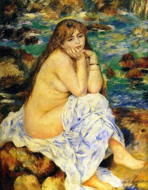 The Seated Nude by Pierre-Auguste Renoir Oil Painting