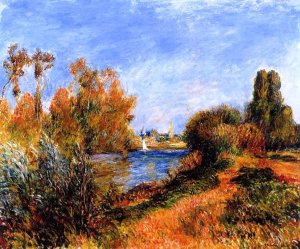 The Seine at Argenteuil by Pierre-Auguste Renoir Oil Painting