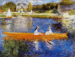 The Seine at Asnieres also known as The Skiff Oil painting by Pierre-Auguste Renoir