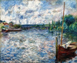 The Seine at Chatou by Pierre-Auguste Renoir Oil Painting