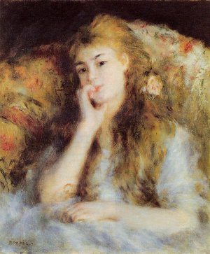The Thinker by Pierre-Auguste Renoir Oil Painting