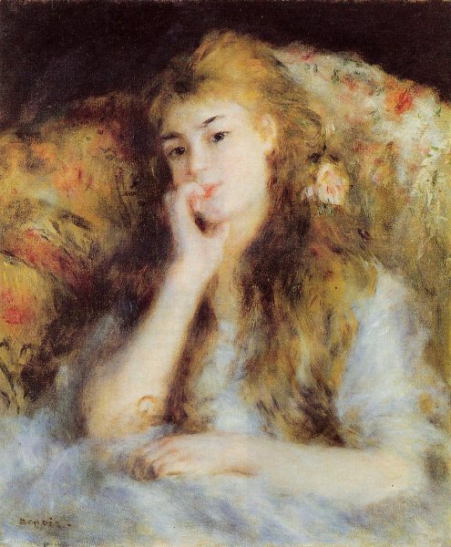The Thinker by Pierre-Auguste Renoir - Hand-Painted Oil Painting Reproduction
