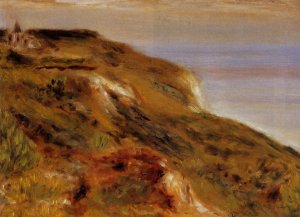 The Varangeville Church and the Cliffs by Pierre-Auguste Renoir Oil Painting