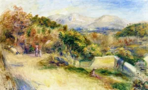 The View from Collettes, Cagnes by Pierre-Auguste Renoir - Oil Painting Reproduction