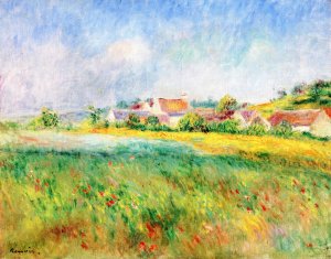 The Village of Bonnecourt by Pierre-Auguste Renoir Oil Painting