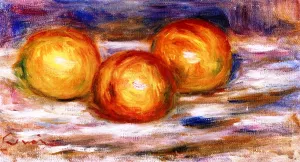 Three Lemons 2 by Pierre-Auguste Renoir - Oil Painting Reproduction