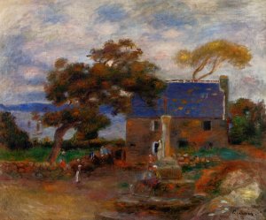 Treboul, Near Douardenez, Brittany by Pierre-Auguste Renoir Oil Painting