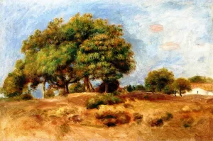 Trees, Autumn by Pierre-Auguste Renoir Oil Painting