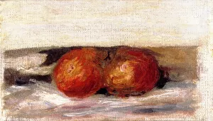 Two Apples 2 by Pierre-Auguste Renoir Oil Painting