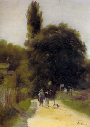 Two Figures in a Landscape by Pierre-Auguste Renoir Oil Painting