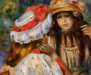 Two Sisters Oil Painting by Pierre-Auguste Renoir - Bestsellers