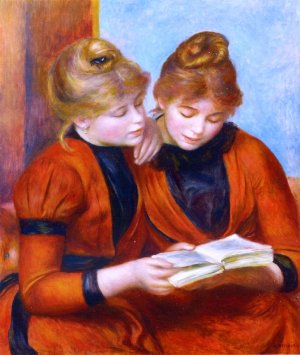 Two Sisters by Pierre-Auguste Renoir Oil Painting