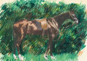 Un Cheval by Pierre-Auguste Renoir Oil Painting