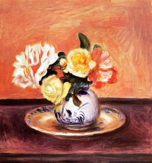 Vase of Flowers 3 by Pierre-Auguste Renoir Oil Painting