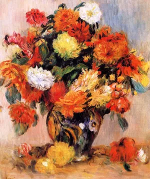 Vase of Flowers by Pierre-Auguste Renoir - Oil Painting Reproduction