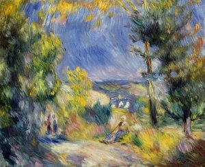 View Close to Antibes by Pierre-Auguste Renoir Oil Painting