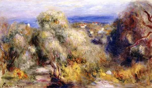 View of Cannet by Pierre-Auguste Renoir - Oil Painting Reproduction