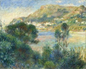 View of Monte Carlo from Cap Martin by Pierre-Auguste Renoir Oil Painting