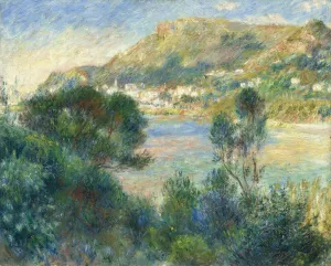 View of Monte Carlo from Cap Martin by Pierre-Auguste Renoir Oil Painting