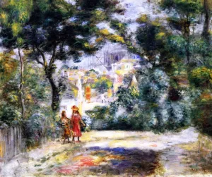 View of Sacre-Coeur by Pierre-Auguste Renoir Oil Painting