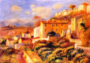 View of the Post Office, Cagnes painting by Pierre-Auguste Renoir