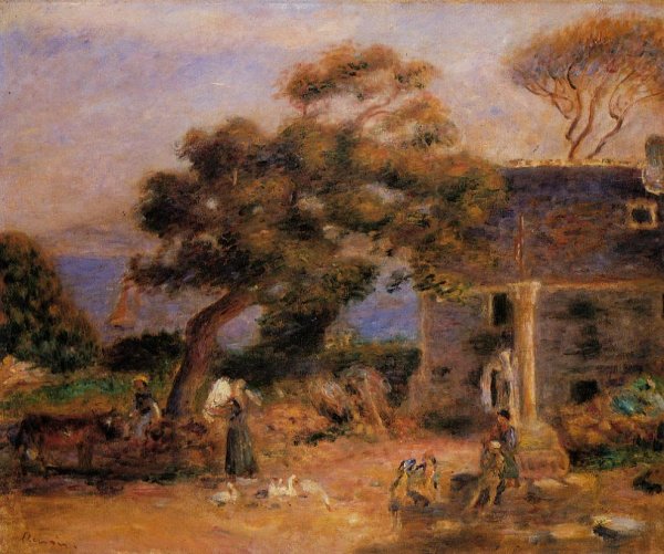 Main Product Photo of View of Treboul Painting by Pierre-Auguste Renoir