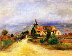 Village by the Sea by Pierre-Auguste Renoir Oil Painting