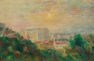 Vue De Montmartre by Pierre-Auguste Renoir Oil Painting