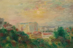 Vue De Montmartre by Pierre-Auguste Renoir Oil Painting