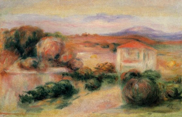 White Houses by Pierre-Auguste Renoir - Hand-Painted Oil Painting Reproduction