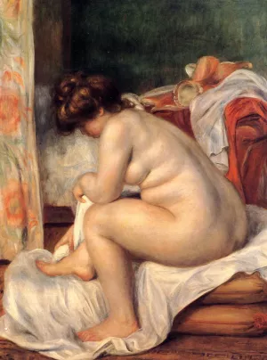 Woman After Bathing by Pierre-Auguste Renoir - Oil Painting Reproduction