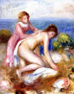Woman Bathing by Pierre-Auguste Renoir Oil Painting