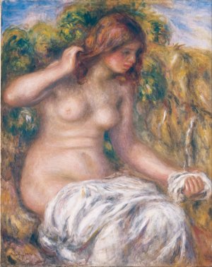 Woman by Spring by Pierre-Auguste Renoir Oil Painting