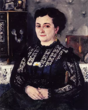 Woman in a Lace Blouse painting by Pierre-Auguste Renoir