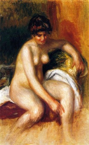 Woman in an Interior by Pierre-Auguste Renoir Oil Painting