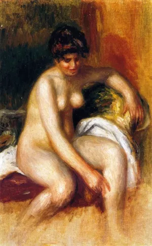 Woman in an Interior by Pierre-Auguste Renoir Oil Painting