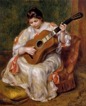 Woman Playing the Guitar