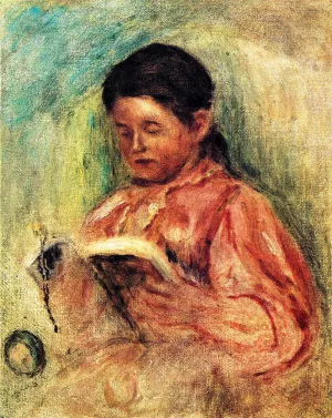 Woman Reading by Pierre-Auguste Renoir - Oil Painting Reproduction