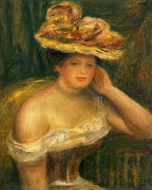 Woman Wearing a Corset by Pierre-Auguste Renoir Oil Painting