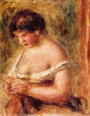 Woman with a Corset by Pierre-Auguste Renoir Oil Painting