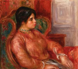 Woman with Green Chair by Pierre-Auguste Renoir Oil Painting