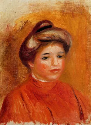Woman's Head 10 by Pierre-Auguste Renoir Oil Painting
